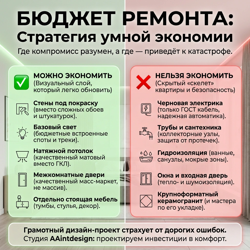 Бюджет ремонта: разумная экономия без потери качества интерьера